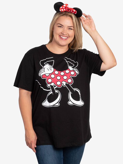 Minnie Mouse Costume T-Shirt & Ears w/Bow 2-Pcs Set | Ellos