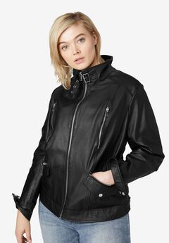 ovn kravle Northern Plus Size Leather Jackets for Women | Woman Within