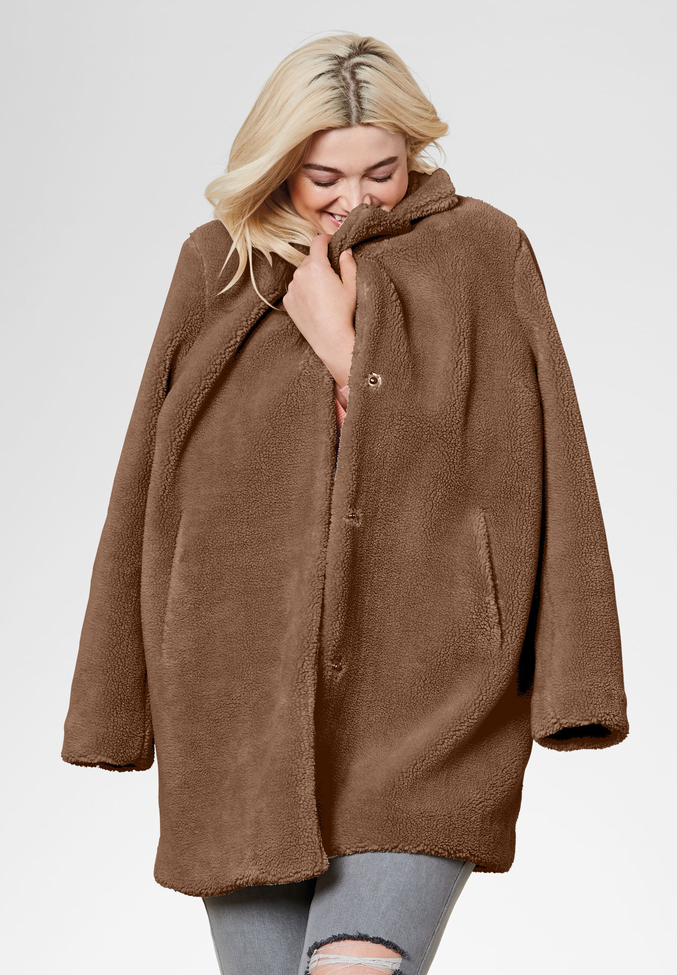 size 20 teddy coat