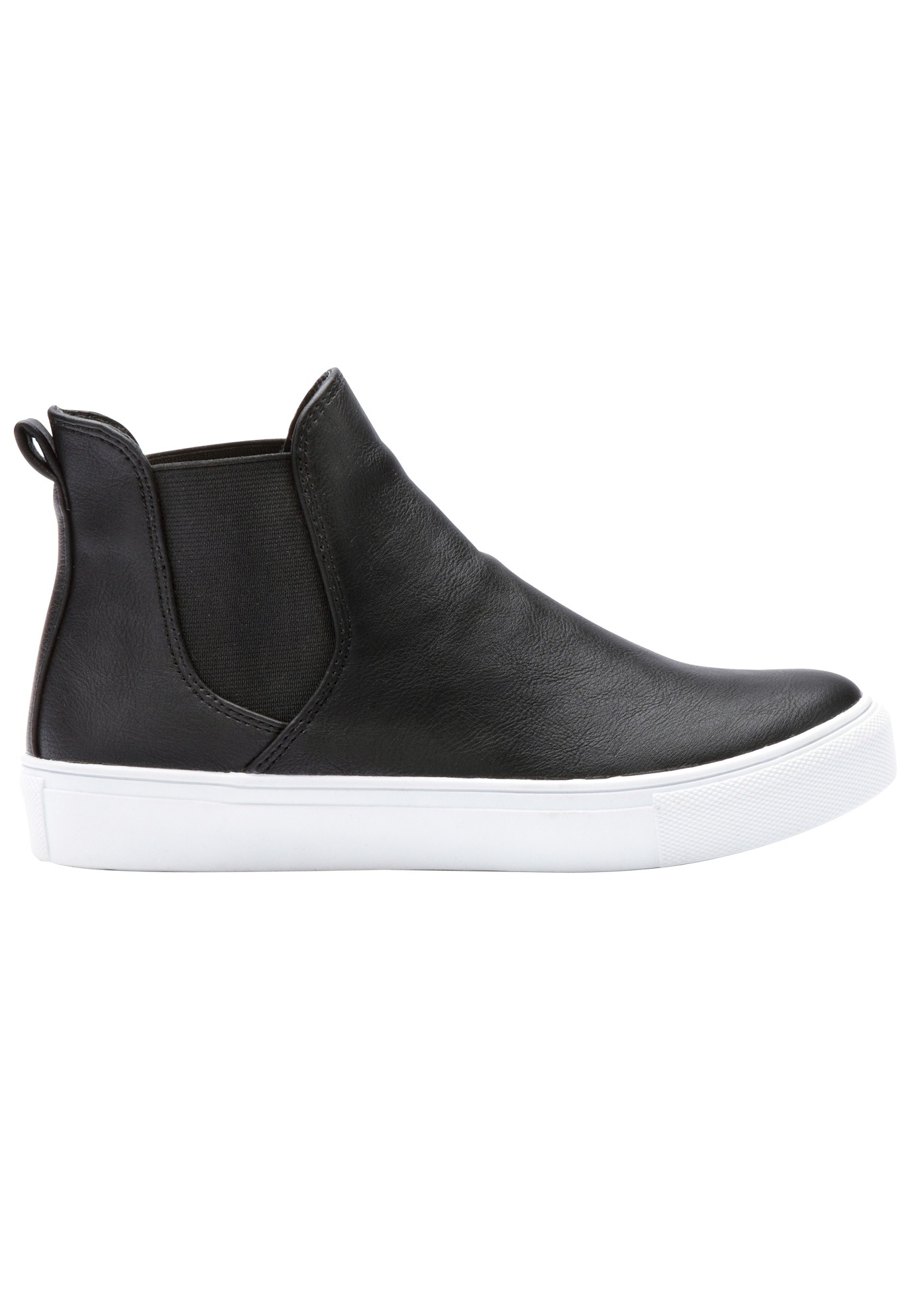 faux leather high top sneakers